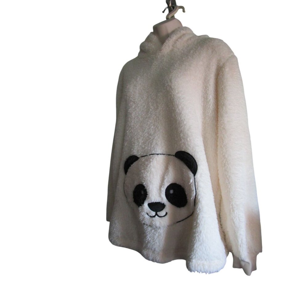 Panda Lounge Sleep Sherpa Hoodie Ears Pouch Pocket Debenhams Ladies 16 GUC - Picture 16 of 16